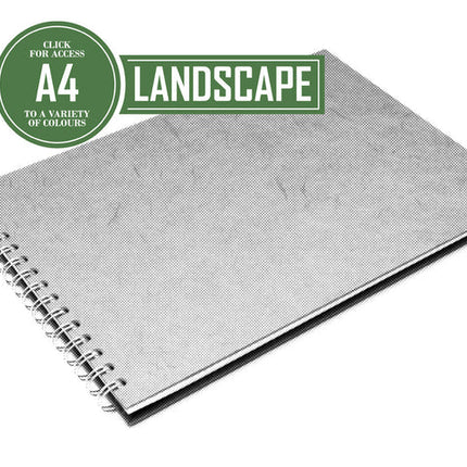 A4 Classic Patterned Bergung Pig - 100% Recycled White 150gsm Cartridge Paper 35 Leaves Landscape