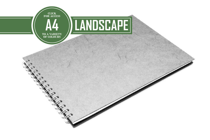 A4 Classic Patterned Bergung Pig - 100% Recycled White 150gsm Cartridge Paper 35 Leaves Landscape