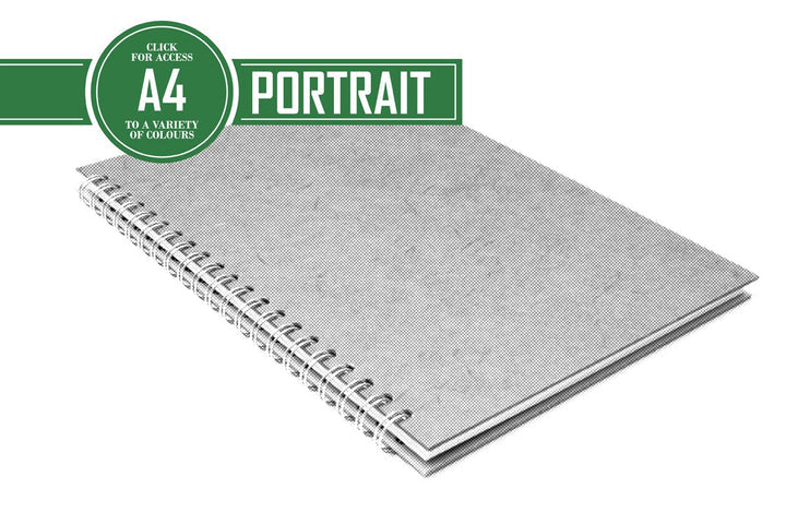 A4 Classic Patterned Bergung Pig - 100% Recycled White 150gsm Cartridge Paper 35 Leaves Portrait