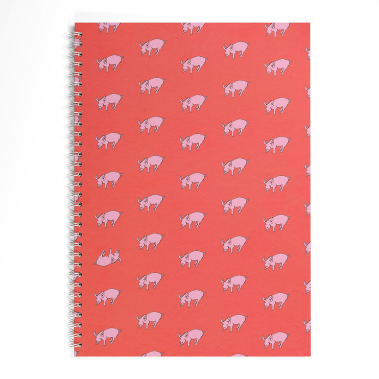 A3 Classic Patterned Bergung Pig - 100% Recycled White 150gsm Cartridge Paper 35 Leaves Portrait