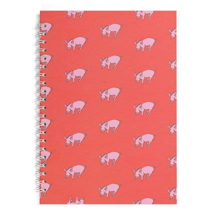 A4 Posh Patterned Cappuccino Pig -  Brown 180 gsm Cartridge Paper 30 leaves Portrait