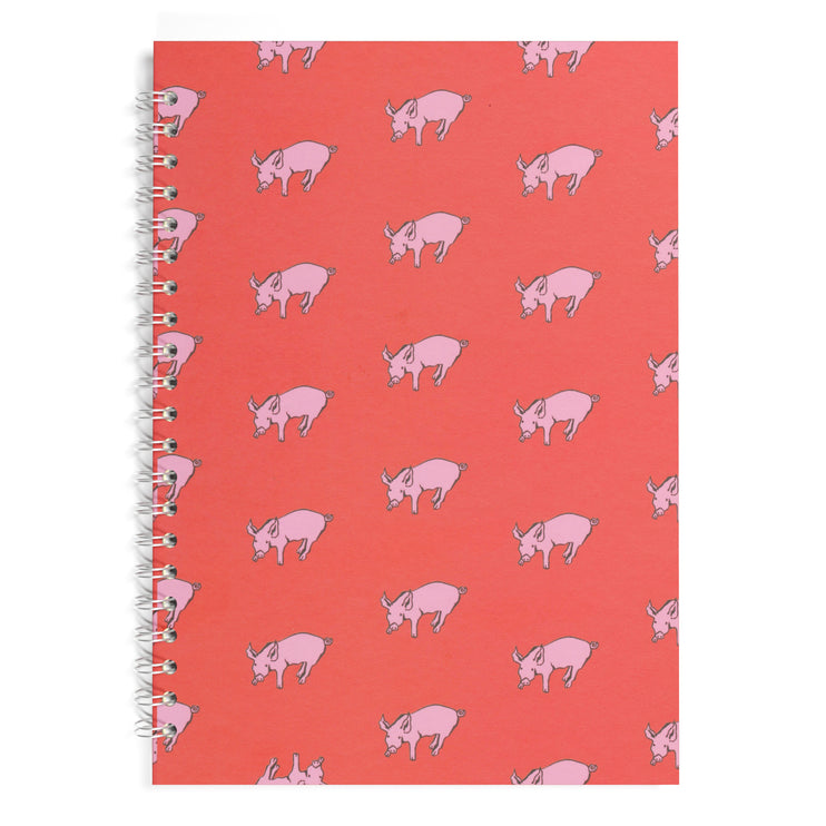 A4 Classic Patterned Bergung Pig - 100% Recycled White 150gsm Cartridge Paper 35 Leaves Portrait