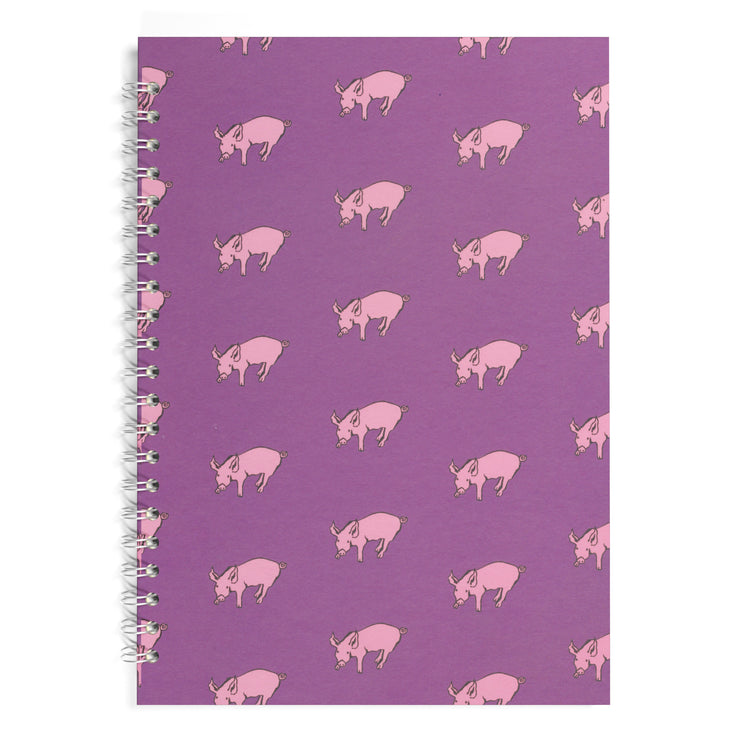 A4 Classic Patterned Bergung Pig - 100% Recycled White 150gsm Cartridge Paper 35 Leaves Portrait