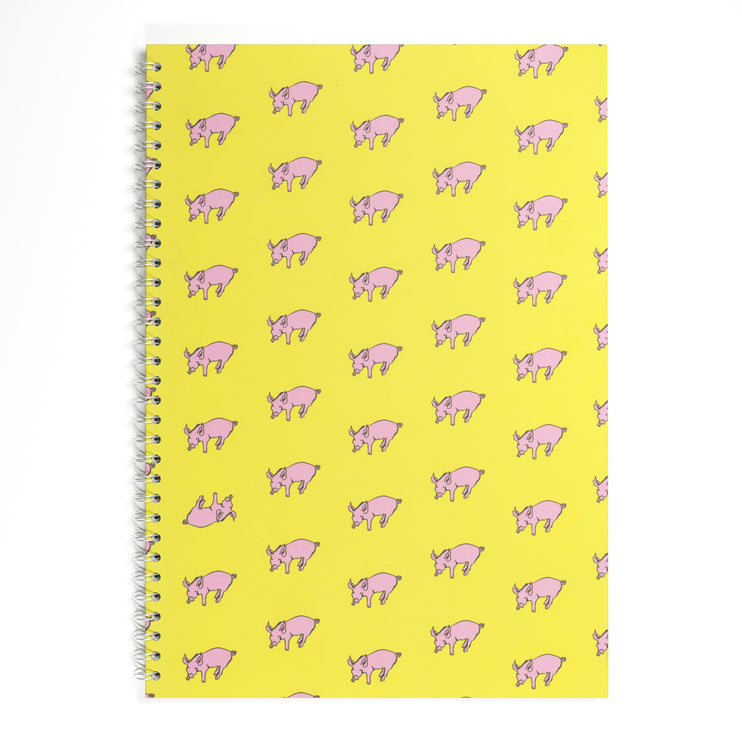 A3 Classic Patterned Bergung Pig - 100% Recycled White 150gsm Cartridge Paper 35 Leaves Portrait