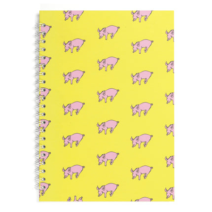 A4 Posh Patterned Cappuccino Pig -  Brown 180 gsm Cartridge Paper 30 leaves Portrait