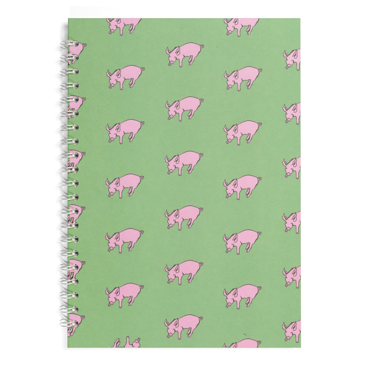 A4 Classic Patterned Bergung Pig - 100% Recycled White 150gsm Cartridge Paper 35 Leaves Portrait